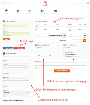 one page checkout extension