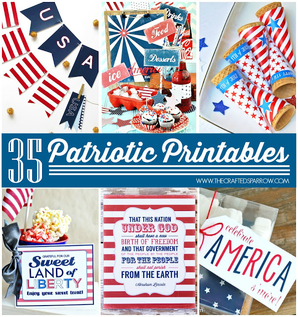 http://www.thecraftedsparrow.com/2014/06/35-free-patriotic-printables.html