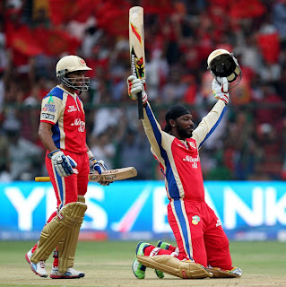 Chris Gayle makes 100 in IPL 2013