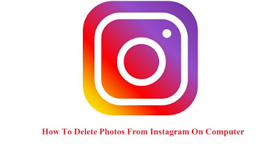 delete photos from Instagram on computer