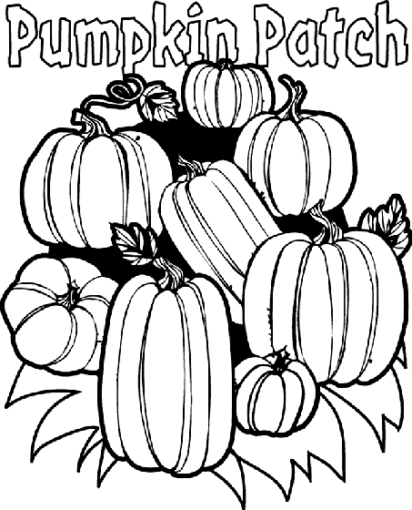 Pumpkin Patch Coloring Page Crayola Com