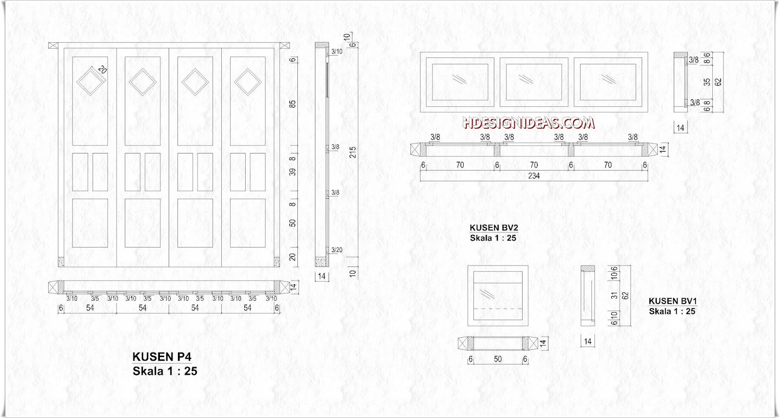 Denah Rumah Tinggal Ukuran 8 m x 8,5 m  Home Design and Ideas