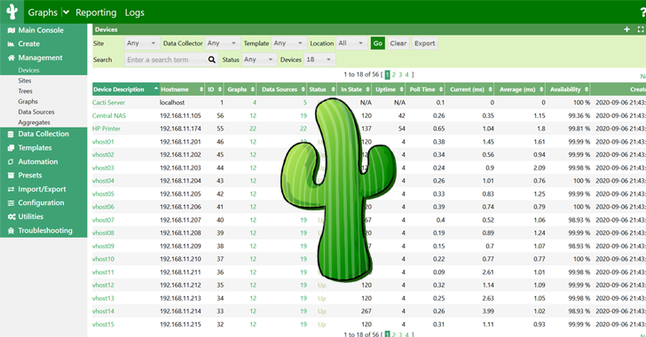 Critical Flaws in Cacti Framework Could Let Attackers Execute Malicious Code