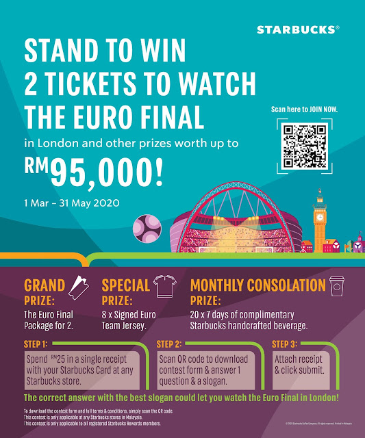 NAK TONTON EURO FINAL DI LONDON? JOM KE STARBUCKS....