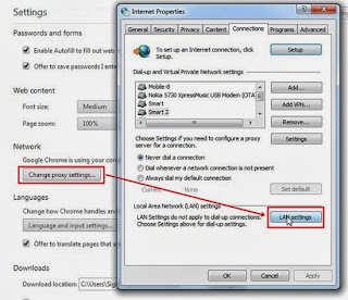 Change Proxy Google Crome