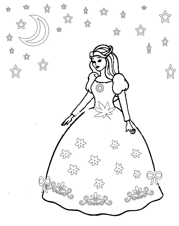 Dress Coloring Pages 9