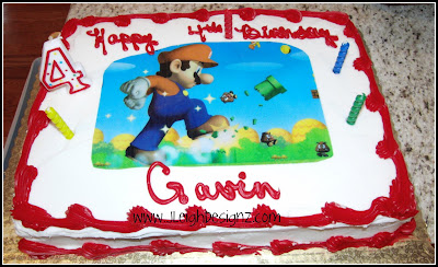 Mario Brothers Birthday Party on My Super Mario Brother Cake For Gavin   S Birthday Party