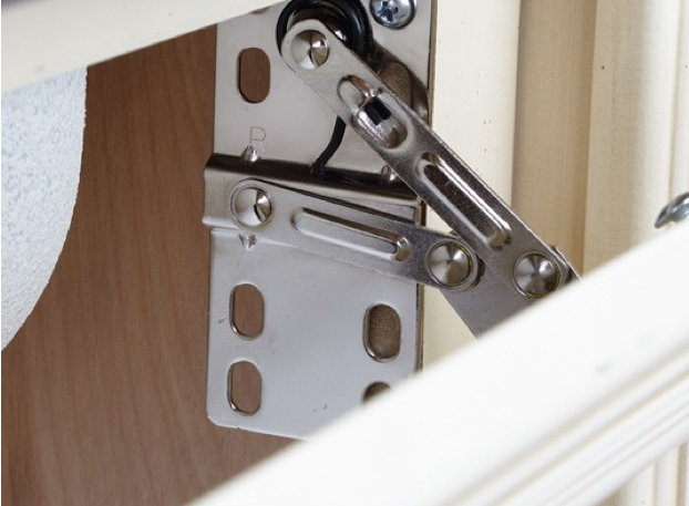 hinges for kitchen sink tip-out tray