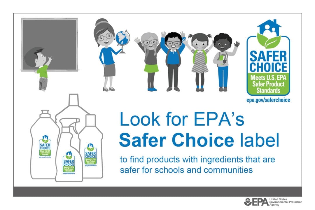 Chứng nhận Safer Choice cho các sản phẩm tẩy rửa trong trường học tại Mỹ