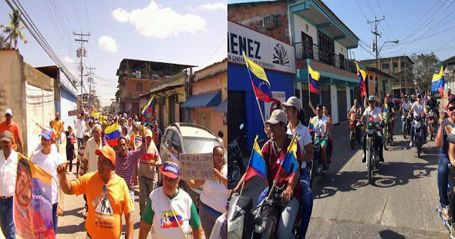 FOTOS: Elorza y el Amparo salieron  a  las calles para protestar este miércoles 23 de enero contra Maduro.