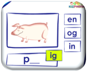 http://www.kizphonics.com/phonics/word-families-in-and-ig-phonics-activity/