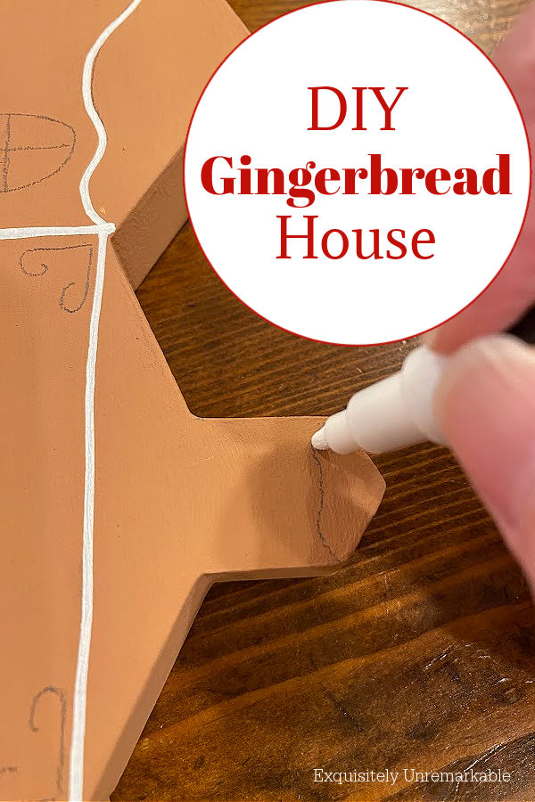Upcycled Wooden Gingerbread Row Houses 