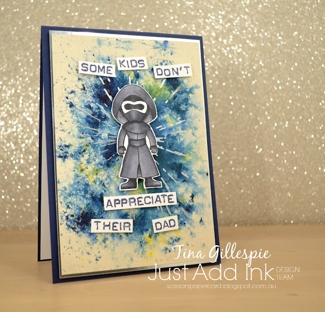 scissorspapercard, Stampin' Up!, Kindred Stamps, Neat & Tangled, Just Add Ink, Galactic Adventures: The Sequel, Time Warp, Labeler Alphabet, Brushos