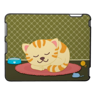 Ipad Cover Cute on Case Napping Panda Ipad Case Kawaii Checkered Rabbit Ipad Case