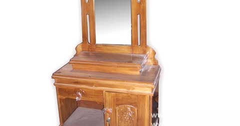  Meja  rias  kaca kayu jati model  cakra Allia Furniture
