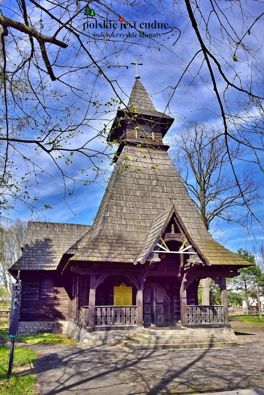 Kościół-drewniany-Przemienienia Pańskiego-Białogon-kielce-zabytek