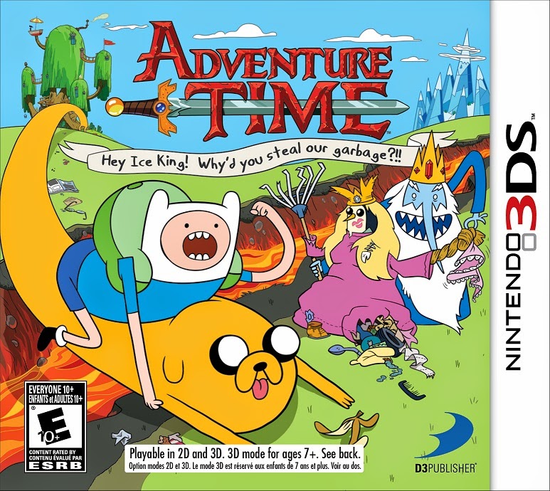 3DS Adventure Time Hey Ice King! Why'd you steal our garbage!! Cover