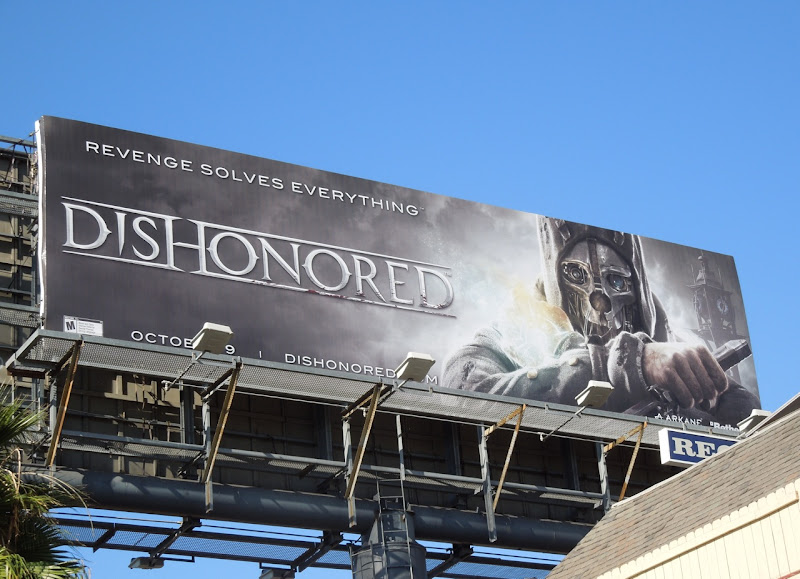 Dishonored video game billboard