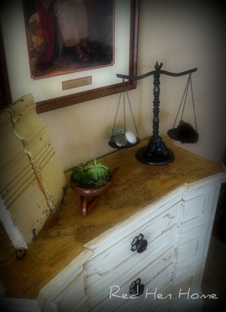 decoupaged chest of drawers