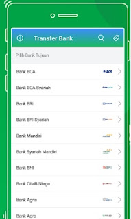 Transfer uang antar bank via payfazz