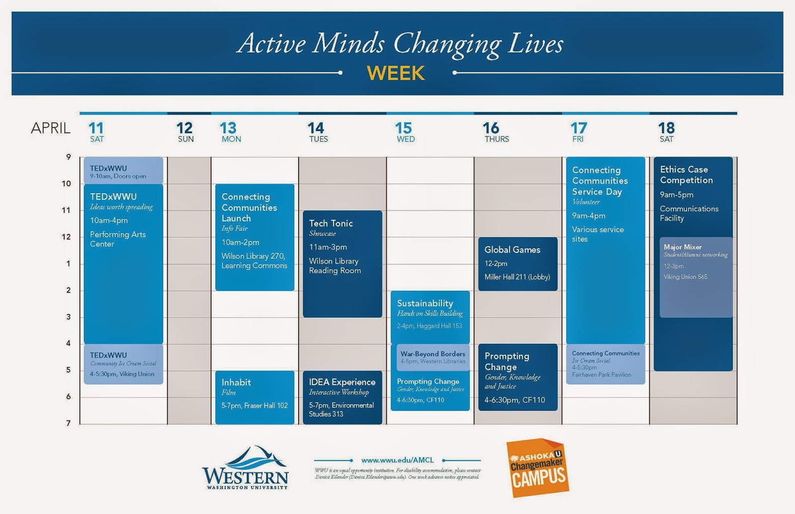  Active Minds Changing Lives Week @WWU