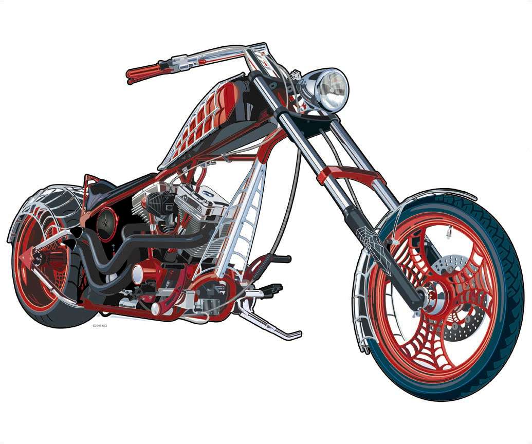 harley davidson logo with flames American Choppers