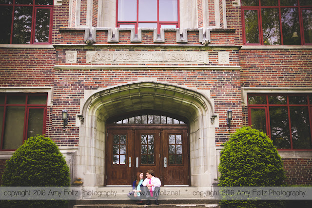 engagement session at Rose Hulman