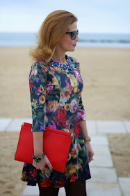 floral dress, Miu Miu sunglasses, amelie necklace, Mercantia gioelli, Fashion and Cookies, fashion blogger