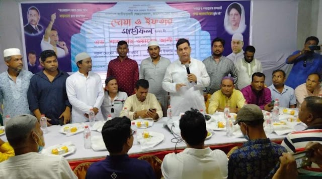 জামালপুর জেলা জাতীয়তাবাদী স্বেচ্ছাসেবক দলের আয়োজনে দোয়া ও ইফতার মাহফিল অনুষ্ঠিত