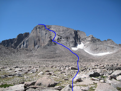 the North Face of Longs Peak