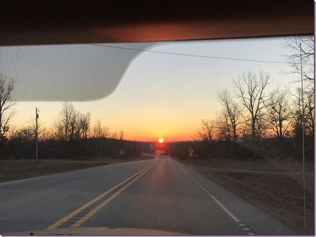 Sunrise in Arkansas