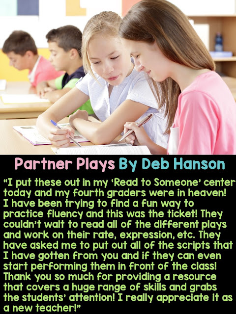 Fluency is said to be the bridge between word recognition and reading comprehension. Learn about my partner play scripts that provide a fun and engaging way to focus on reading fluency. Plus, they feature a reading comprehension component, as well! These scripts are designed to be used in 2nd, 3rd, 4th, and 5th grade reading classrooms.