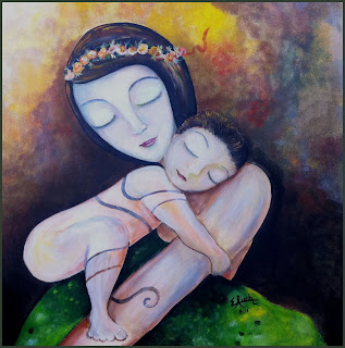 PINTURA DE MADRE Y SU HIJO