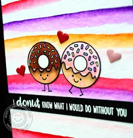 Sunny Studio Stamps: Breakfast Puns Watercolor Background Love Themed Card by Vanessa Menhorn