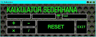 Membuat Program Kalkulator Sederhana Menggunakan Visual Basic 6.0