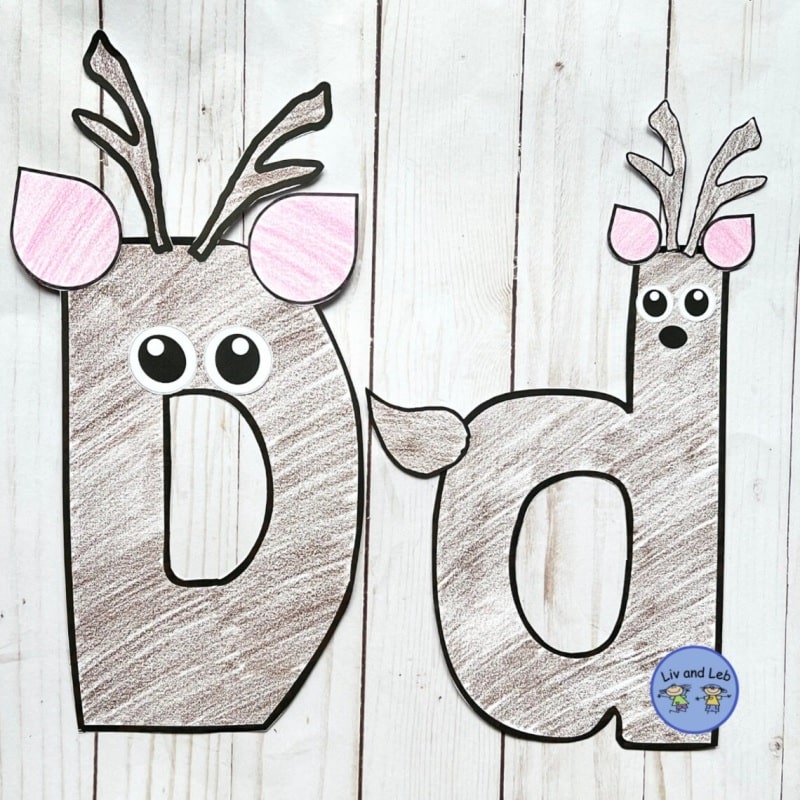 letter d deer craft.
