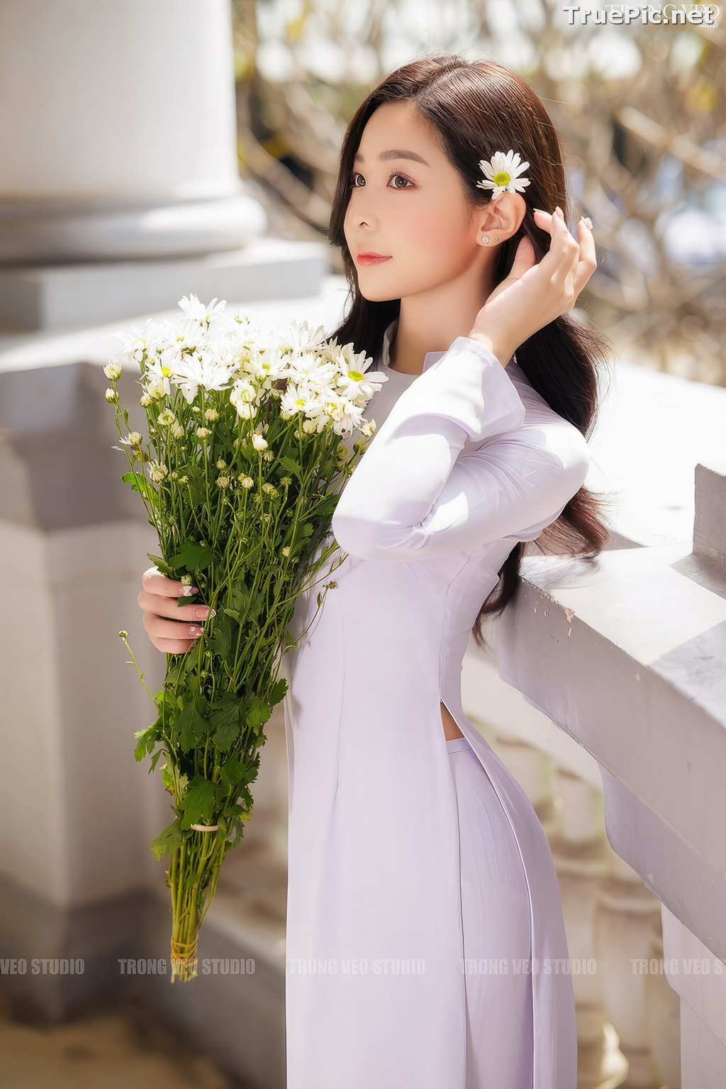 Image Vietnamese Model - Beautiful Girl and Daisy Flower - TruePic.net (129 pictures) - Picture-44