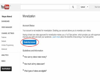 How to get AdSense for YouTube Account