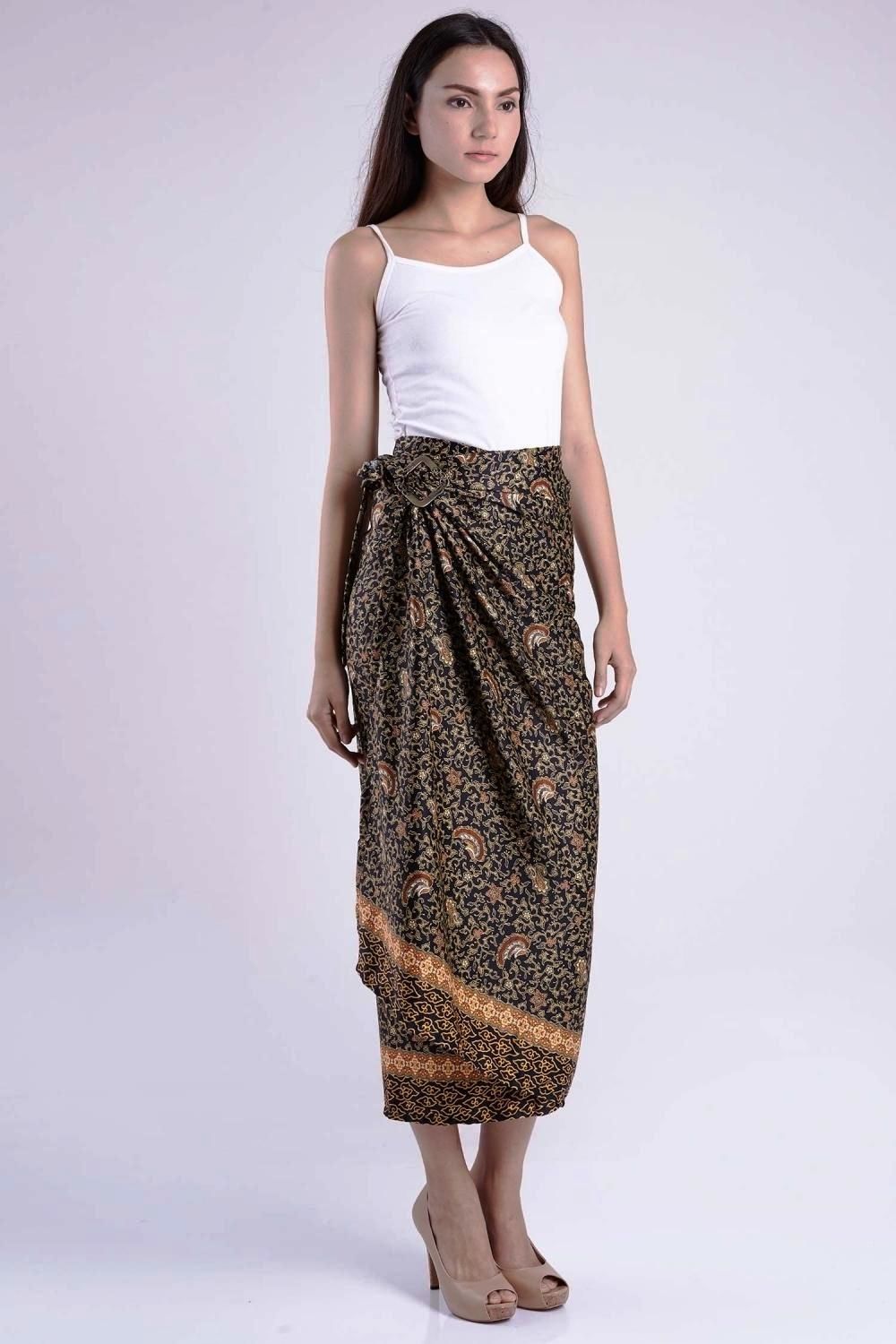  32 model  rok  batik  panjang  pendek modern untuk  pesta 