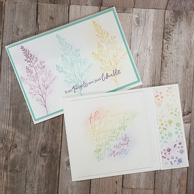 Soft Pastels assortment stampin up popping pastels technique