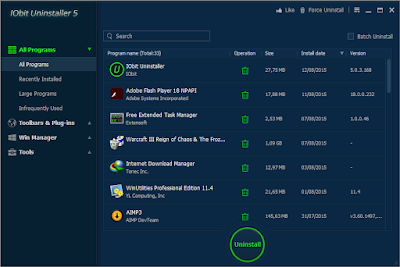 IObit Uninstaller 5.0.3.168 Final Terbaru - Screenshot