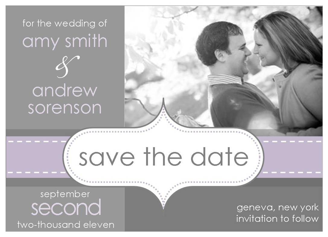 purple and gray wedding