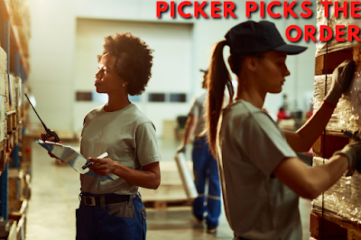 Female Pickers picking the order from the Storage Location