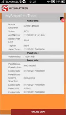 cek kuota Smartfren Mifi
