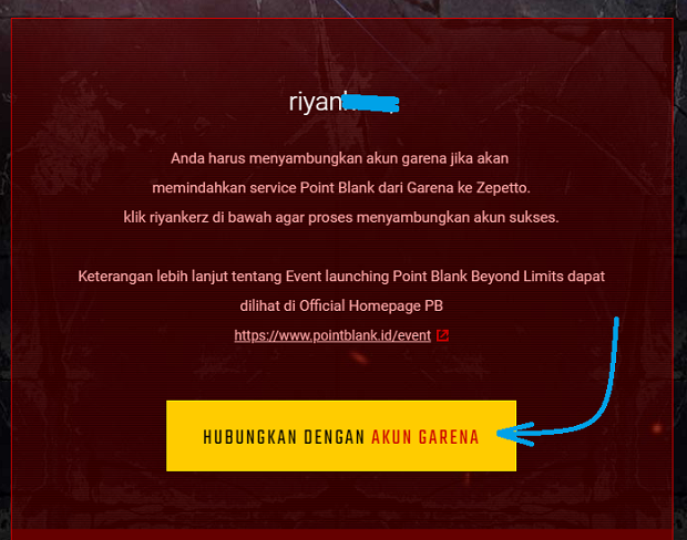 Cara Transfer Akun Point Blank Garena ke Zepetto
