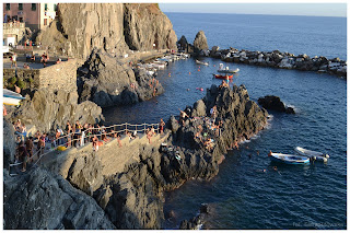 Cinque Terre i Manarola - miasto wybrzeża liguryjskiego we Włoszech