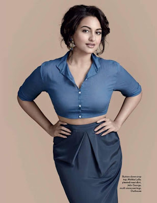 Sonakshi Sinha Hot Photoshoot For Marie Claire Magazine July 2013