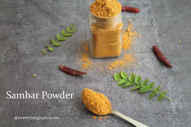 Sambar Powder | Sambar Masala Recipe | Kerala Sambar Podi Recipe | Professional Sadya Sambar Masala Podi Recipe