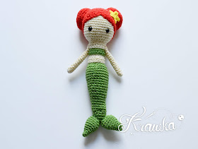 Krawka: Little mermaid doll with rattle pattern by Krawka, 