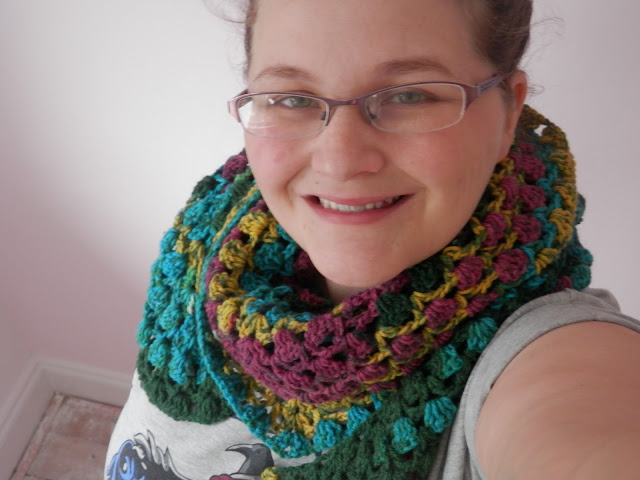 My Crochet Stripey Harmony Shawl. secondhandsusie.blogspot.co.uk 